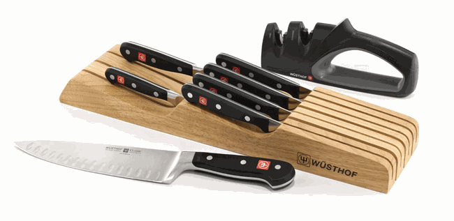 Wusthof Classic 8 Piece In Drawer Knife Set w/ Gourmet ...