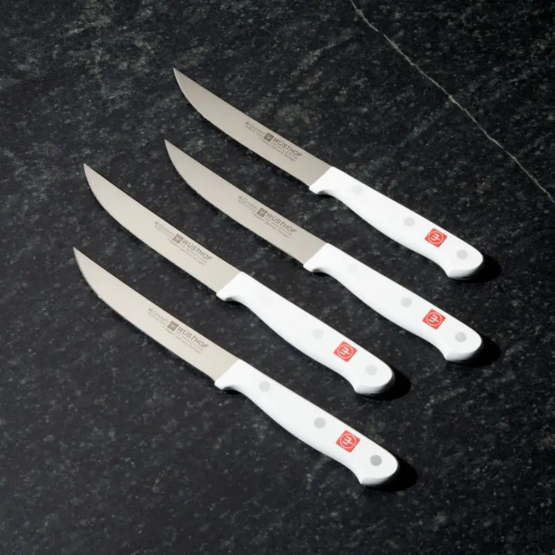 Wusthof Gourmet White Steak Knives, Set of 4