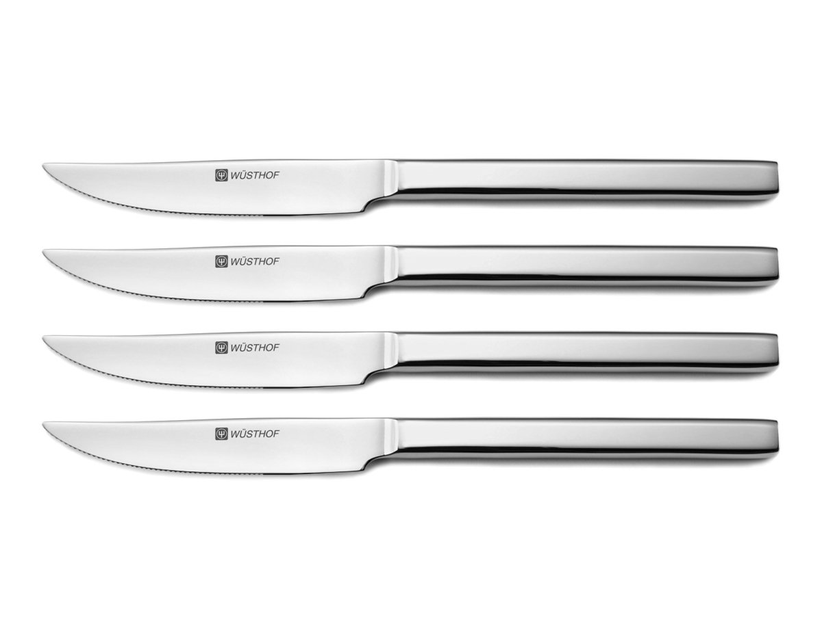 Wusthof Stainless Steel Steak Knife Set, 4 Piece