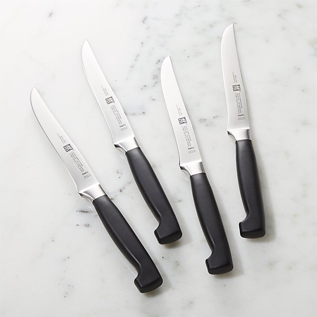 ZWILLING J.A. Henckels Four Star Steak Knives, Set of 4 + Reviews ...
